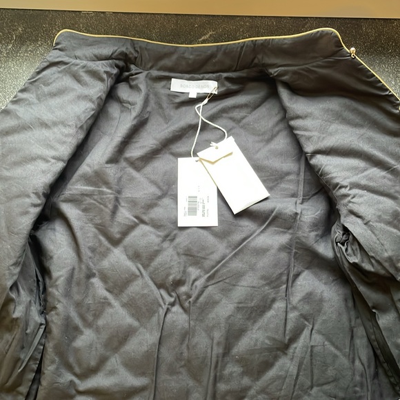 NWT Borgo de Nor Quilted Floral Jacket Black Women’s Size 4 Multicolor - Picture 7 of 9